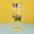 Borosilicate Glass Water Jug with Stainless Steel Lid